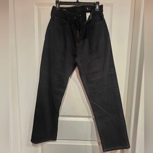 Mens Banana Republic Straight Jean, Black, New W/ Tag, 35x30